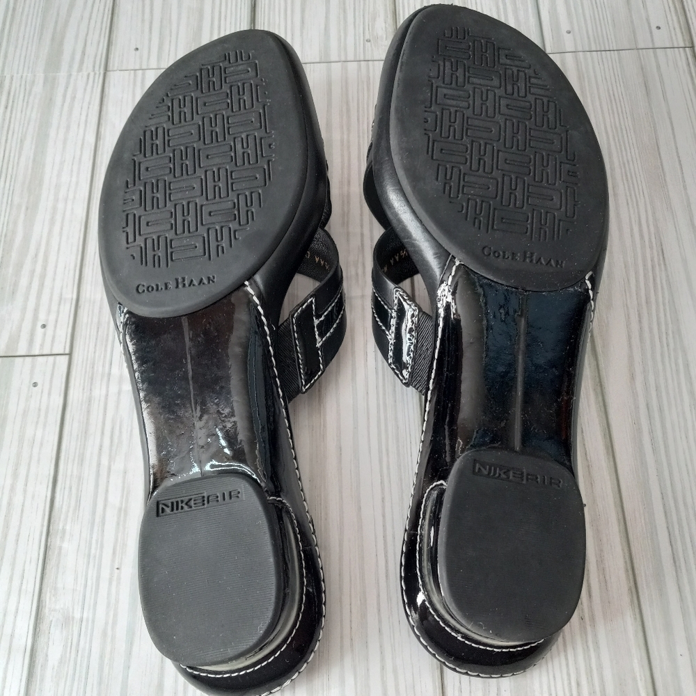 Cole Haan Crisscross Slip-On Leather Sandals - Picture 10 of 10